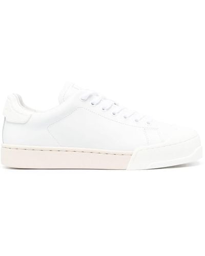 Marni Low-top Leather Sneakers - White
