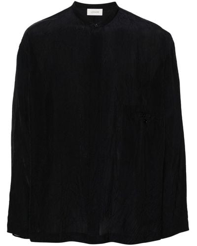 Lemaire Sheer Creased Shirt - Black