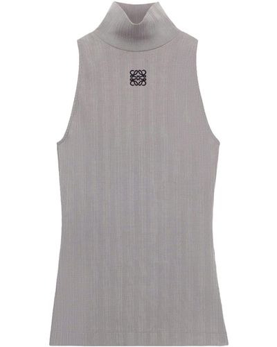 Loewe Anagram-embroidered Tank Top - グレー
