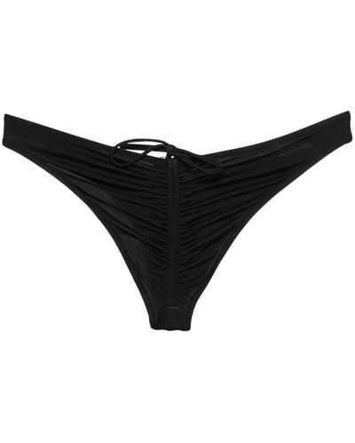 DSquared² Gathered-detail Bikini Bottom - Black