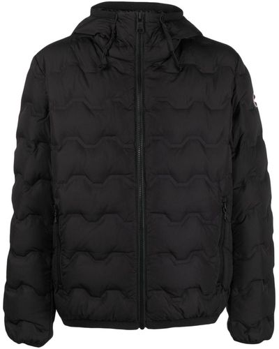 Colmar Quilted Padded Down Jacket - Black