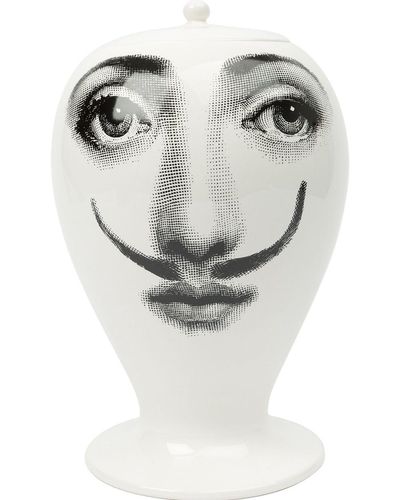 Fornasetti Vaso 'Femme aux Moustache' - Grigio