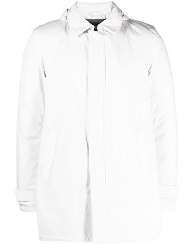 Herno Detachable-hood Feather-down Jacket - White
