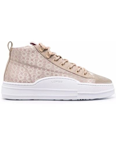 Leandro Lopes High-Top-Sneakers mit Monogramm - Mehrfarbig