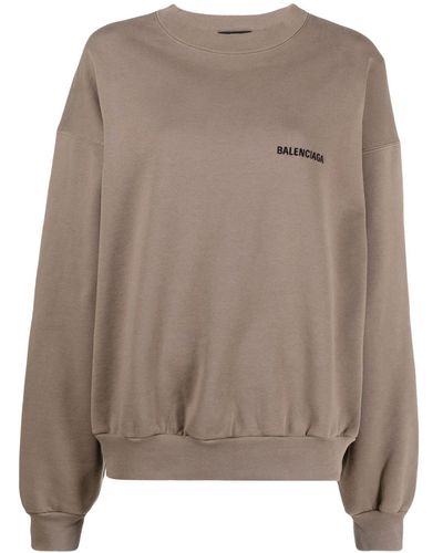 Balenciaga ロゴ スウェットシャツ - ブラウン