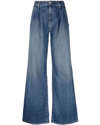 Nili Lotan Jeans a gamba ampia - Blu