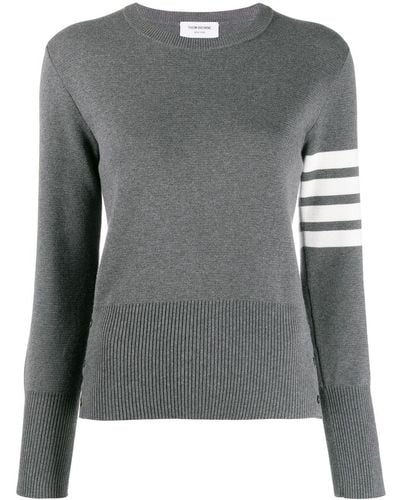 Thom Browne 4-bar Milano Stitch Sweater - Gray