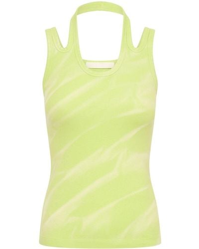 Dion Lee Interlink Cut-out Tank Top - Yellow