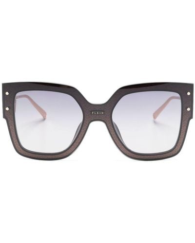 Philipp Plein Rose Venus Square-frame Sunglasses - Brown