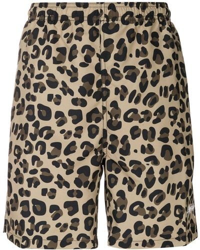 Stussy Leopard Print Swim Shorts - Multicolor