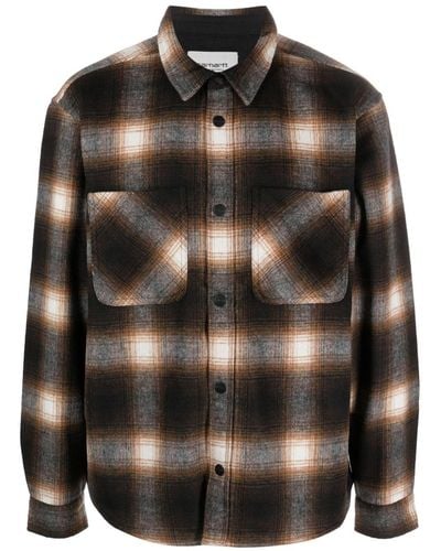 Carhartt Check-pattern Long-sleeve Shirt - Black