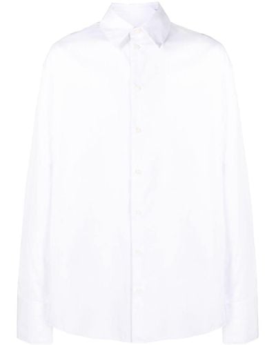 424 Button-up Cotton-blend Shirt - White
