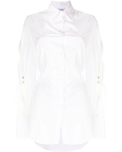 Monse Long Cotton Shirt - White