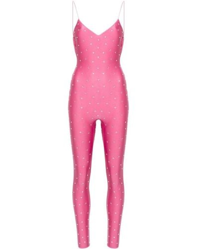 Oséree Crystal-embellished Jumpsuit - Pink