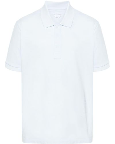 Bottega Veneta Logo-embroidered Cotton Polo Shirt - White