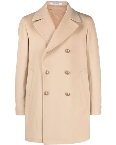 Tagliatore Double-breasted Felted Coat - Natural