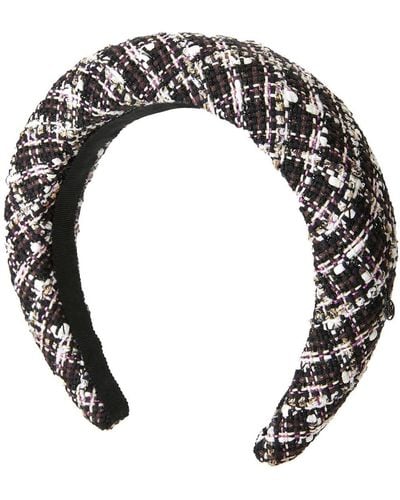 Maison Michel Miwa 3d Tweed Headband - Zwart