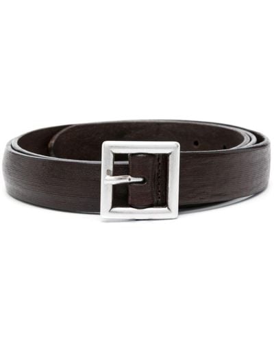 Anderson's Square-buckle Leather Belt - Black