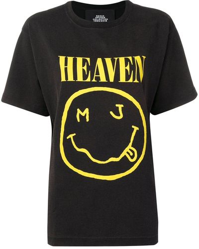 Marc Jacobs Heaven Graphic Print T-shirt - Black