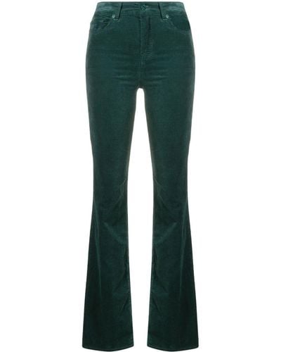 7 For All Mankind Lisha Flared Bootcut Trousers - Green