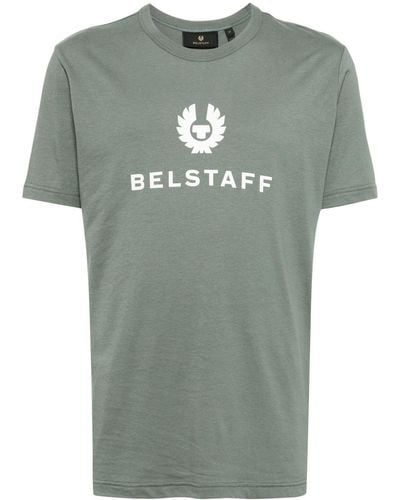 Belstaff Logo-print Cotton T-shirt - Green