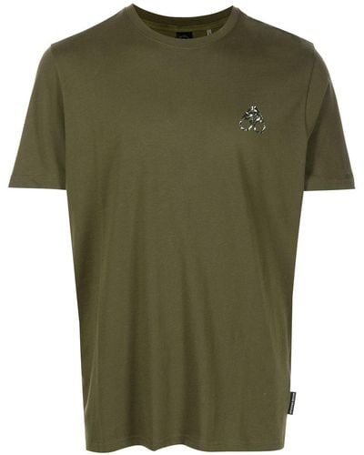 Moose Knuckles T-Shirt mit grafischem Print - Grün