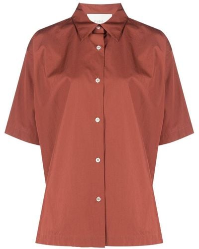Studio Nicholson Sira Hemd mit tiefen Schultern - Rot