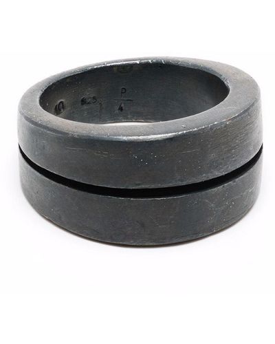 Parts Of 4 Crevice Ring aus Sterlingsilber - Schwarz