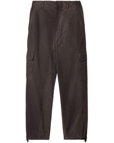 Off-White c/o Virgil Abloh Garment-dyed Cargo Trousers - Grey