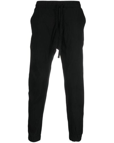 Thom Krom Drawstring Tapered Trousers - Black