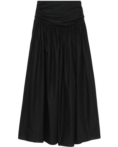 Matteau Falda larga con cintura alta - Negro