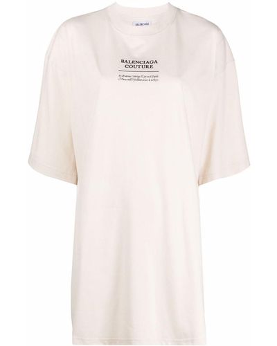 Balenciaga T-shirt oversize con stampa Couture - Multicolore