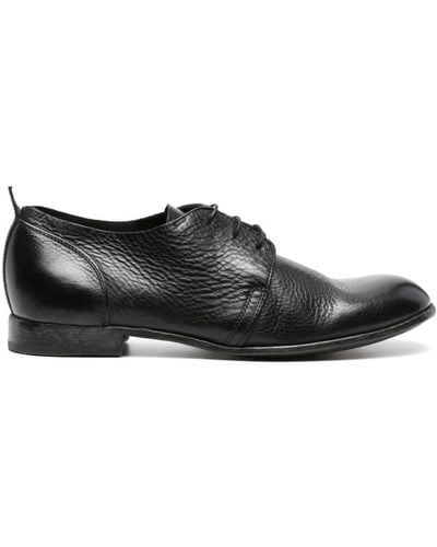 Moma Oxford-Schuhe aus strukturiertem Leder - Schwarz