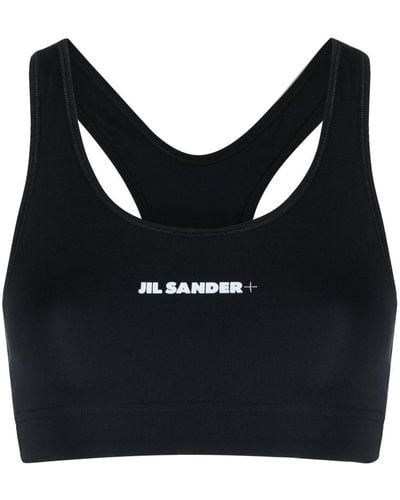 Jil Sander Logo-print Sports Bra - Black