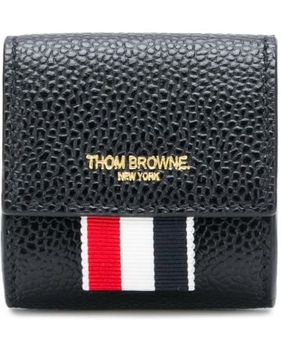 Thom Browne Small Logo-stamp Coin Case - Black