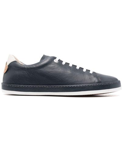Moma Leather Low-top Trainers - Blue
