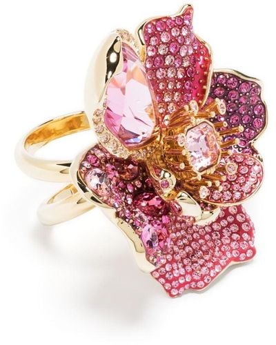 Swarovski Ring mit Kristallen - Pink