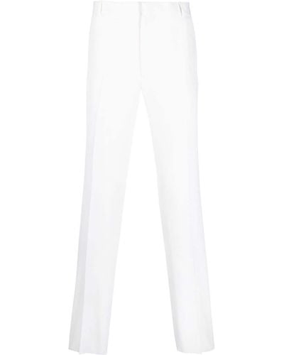 Alexander McQueen Pantalones de vestir ajustados - Blanco