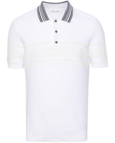 Wales Bonner Dawn Knit ポロシャツ - ホワイト
