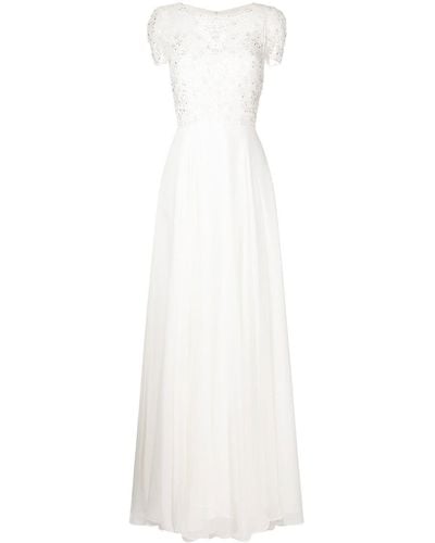 Jenny Packham Albertine Crystal-embellished Gown - White