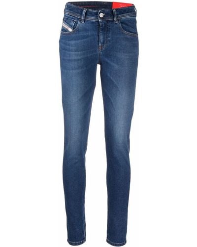 DIESEL 2017 Slandy 09c21 Skinny Jeans - Blue