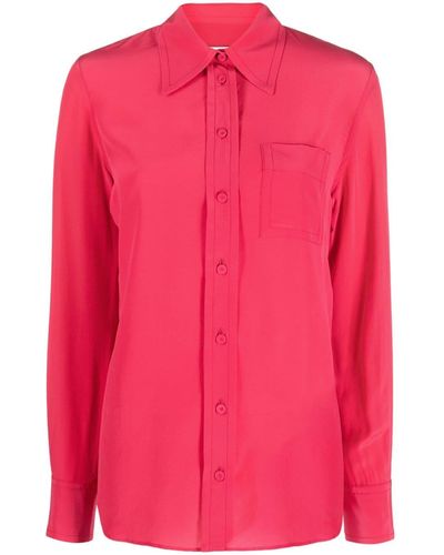 Lanvin ボタン シルクシャツ - ピンク