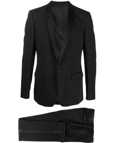 Dolce & Gabbana ドルチェ&ガッバーナ ショールラペル シングルスーツ - ブラック