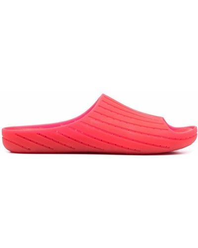 Camper Wabi Flat Slides - Red