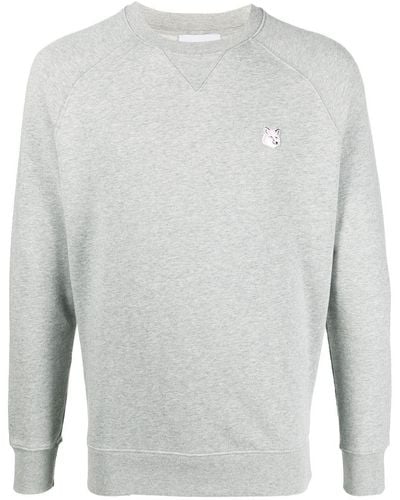 Maison Kitsuné Sweatshirt With Logo - Gray