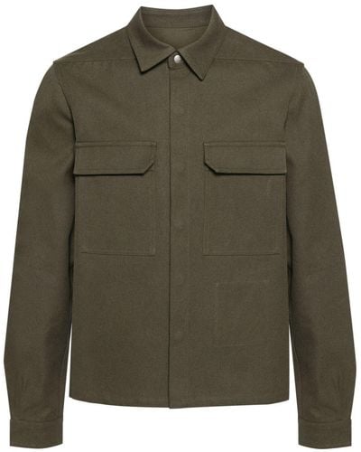Rick Owens X Bonotto Cotton Shirt Jacket - Green
