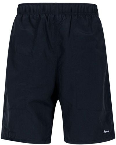 Supreme Logo-print Water Shorts - Blue