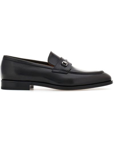 Ferragamo Mocasines con detalle Gancini - Negro