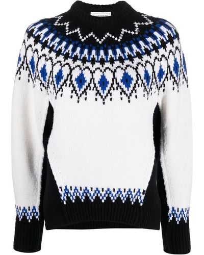 Alexander McQueen Fair-isle Intarsia Wool Sweater - White