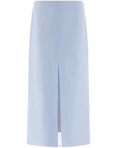 Ferragamo Layered Midi Skirt - Blue